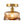 Vintage Retro Smoky Swirl Amber Glass Semi-Flush Ceiling Light
