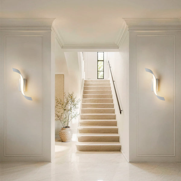 Abstract Spiral Ribbon Minimalist LED Wall Sconce - Yiilighting