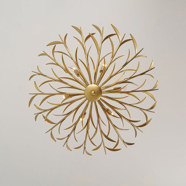 Art Deco 6 - Light Branch - Style Flower Basket Iron Chandelier - Yiilighting