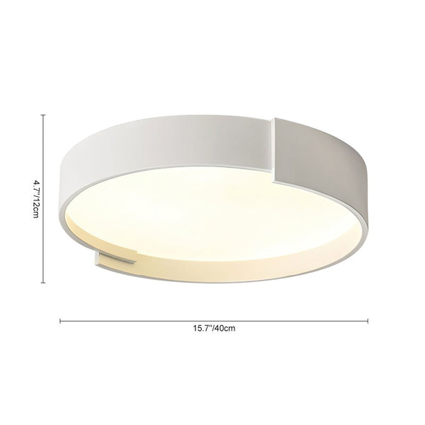 Circular Round LED Flush Mount Thin Ceiling Light - Yiilighting