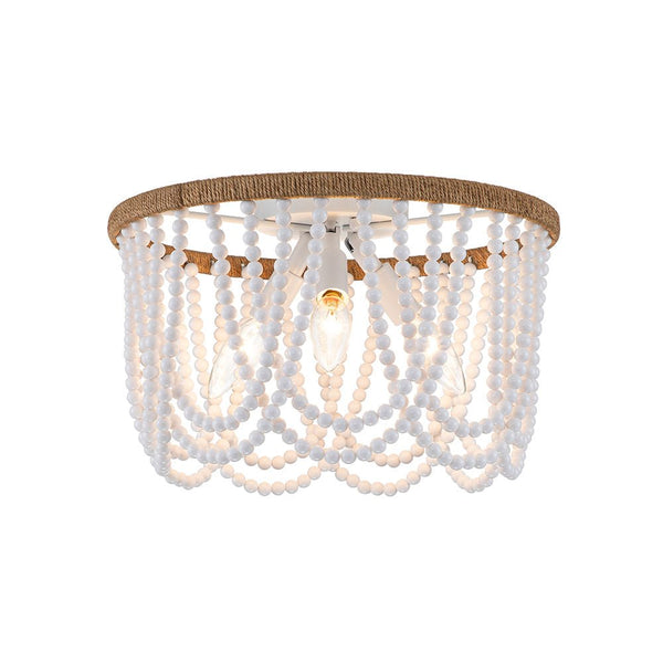 Coastal Modern Beaded Flush Mount Ceiling Light - Yiilighting