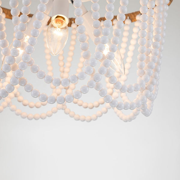 Coastal Modern Beaded Flush Mount Ceiling Light - Yiilighting