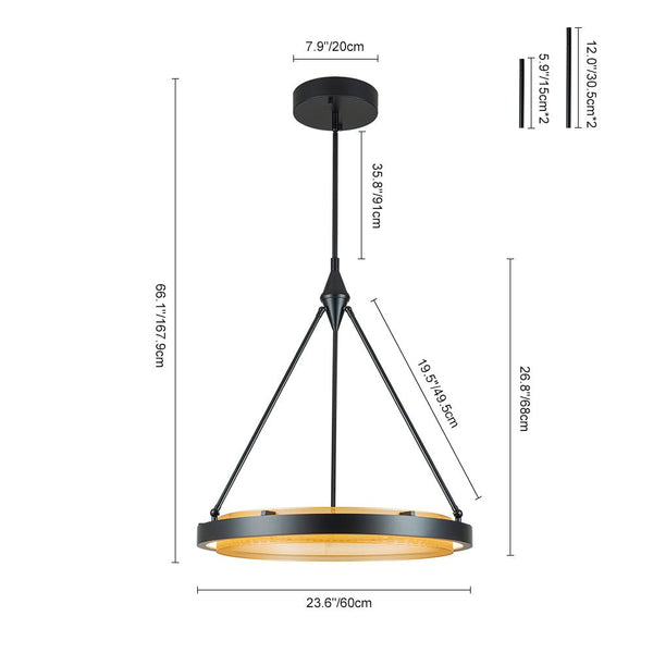 Dimmable Modern Circular Round LED Pendant Lighting - Yiilighting