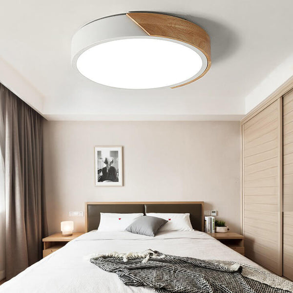 Dimmable Modern LED Round Flush Mount Ceiling Light - Yiilighting