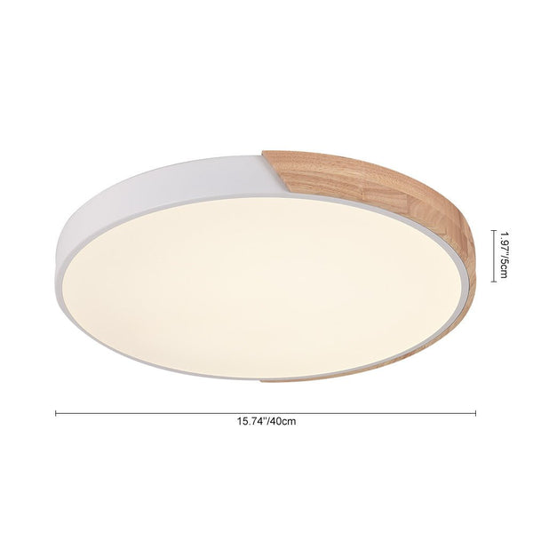 Dimmable With Romote Control LED Round Flush Mount Ceiling Light - Yiilighting