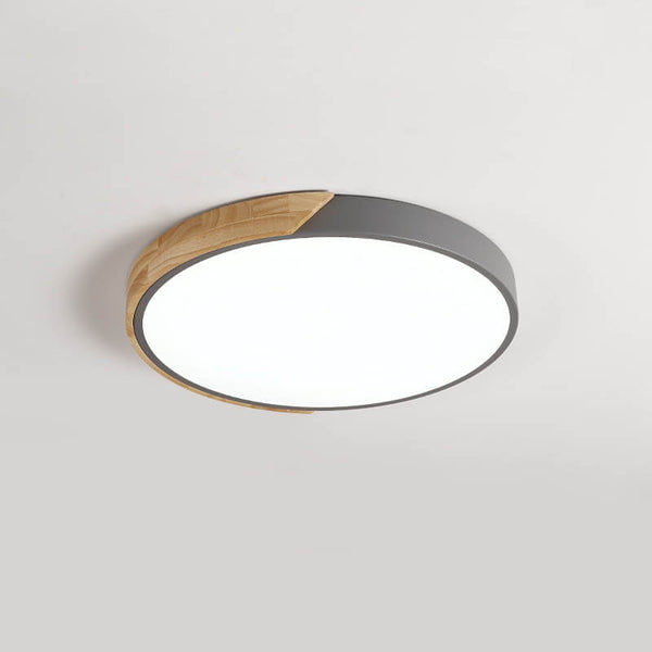 Dimmable With Romote Control LED Round Flush Mount Ceiling Light - Yiilighting