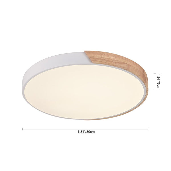 Dimmable With Romote Control LED Round Flush Mount Ceiling Light - Yiilighting