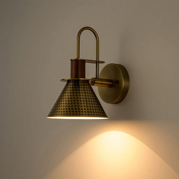 Industrial 1 - Light Hammered Cone Shape Wall Sconce - Yiilighting