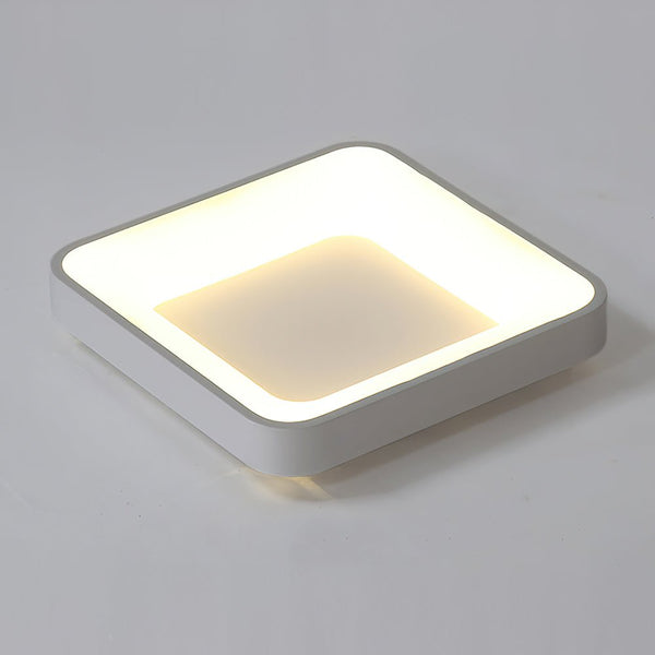 LED Acrylic Flat Square Flush Mount Ceiling Light - Yiilighting