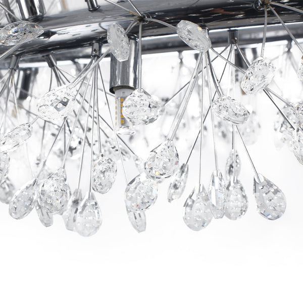 Luxury 20-Light Dandelion Crystal Ring Pendant Chandelier - Yiilighting