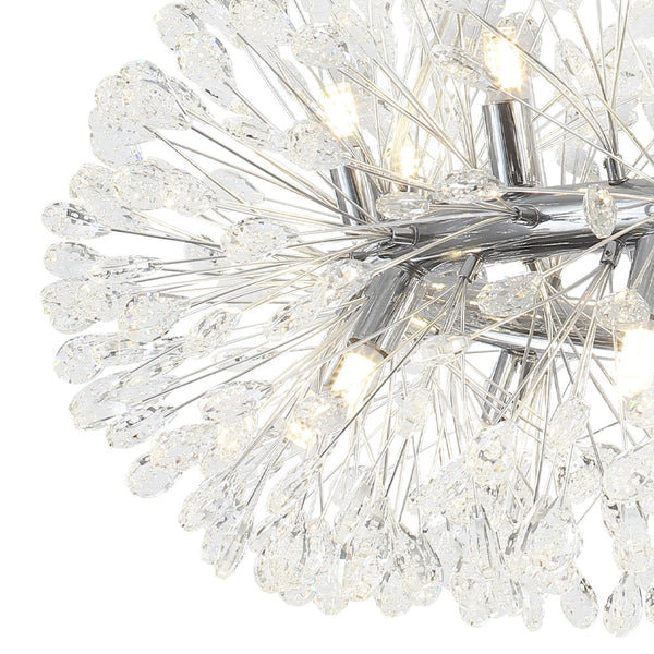 Luxury 20-Light Dandelion Crystal Ring Pendant Chandelier - Yiilighting