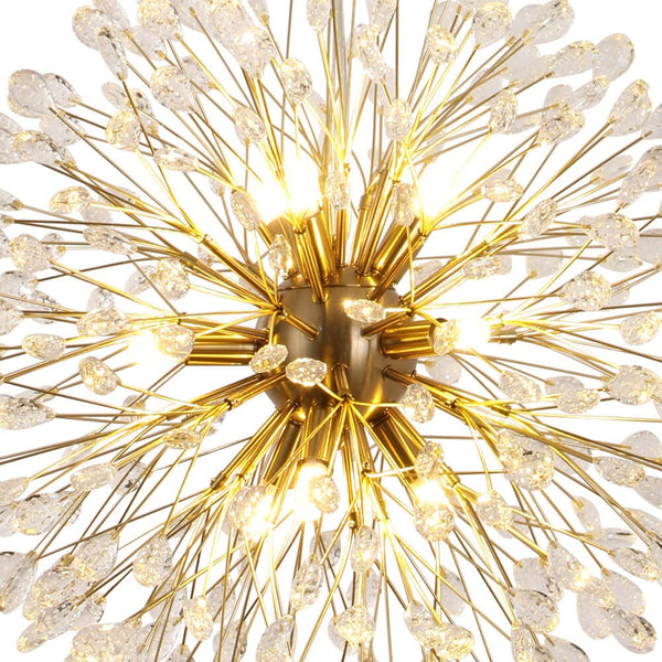 Luxury 9 - Lights Bloom Firework Crystal Chandelier - Yiilighting