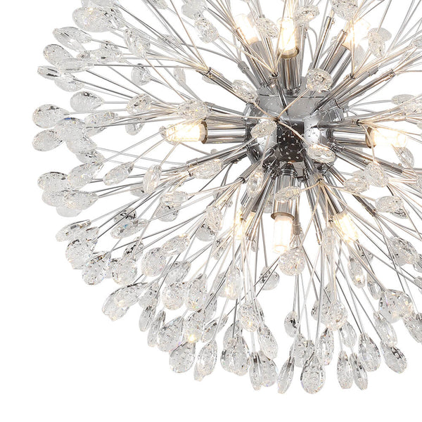Luxury 9 - Lights Bloom Firework Crystal Chandelier - Yiilighting