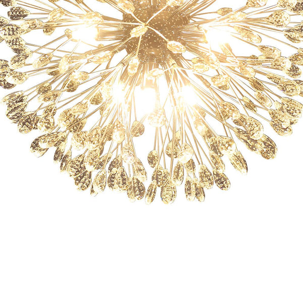 Luxury 9 - Lights Bloom Firework Crystal Chandelier - Yiilighting