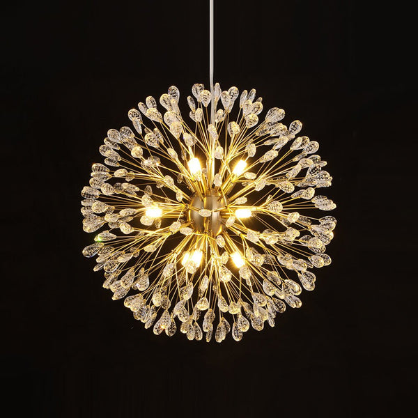 Luxury 9 - Lights Bloom Firework Crystal Chandelier - Yiilighting