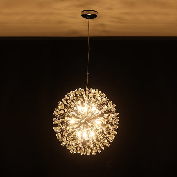 Luxury 9 - Lights Bloom Firework Crystal Chandelier - Yiilighting
