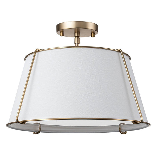 Mid - Century 4 - Light Drum Semi - Flush Mount - Yiilighting