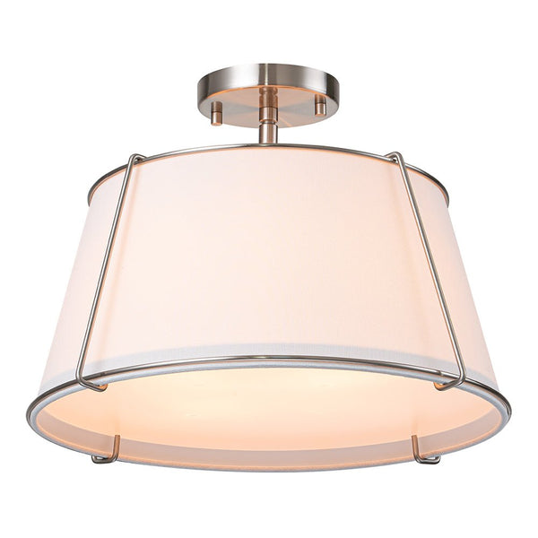 Mid - Century 4 - Light Drum Semi - Flush Mount - Yiilighting