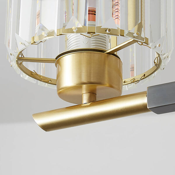 Mid - Century Modern 1 - Light Crystal Wall Sconce - Yiilighting