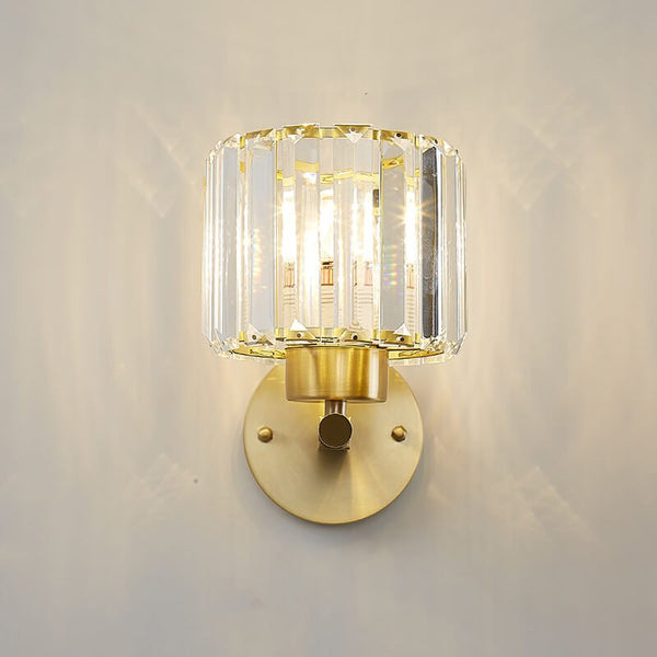 Mid - Century Modern 1 - Light Crystal Wall Sconce - Yiilighting