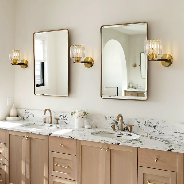 Mid - Century Modern 1 - Light Crystal Wall Sconce - Yiilighting