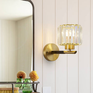 Mid - Century Modern 1 - Light Crystal Wall Sconce - Yiilighting