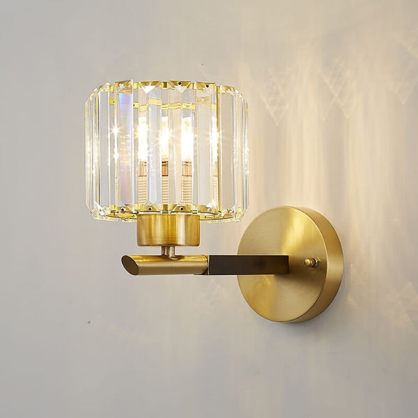 Mid - Century Modern 1 - Light Crystal Wall Sconce - Yiilighting