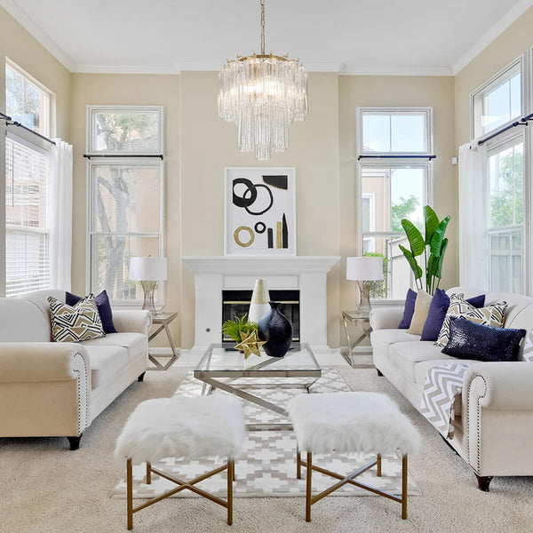 Mid-century Modern 3-Tier Tube Glass ...