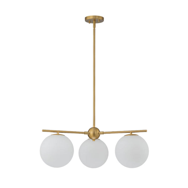 Mid - Century Modern 3/6 - Light Milky White Glass Globe Sputnik Chandelier - Yiilighting