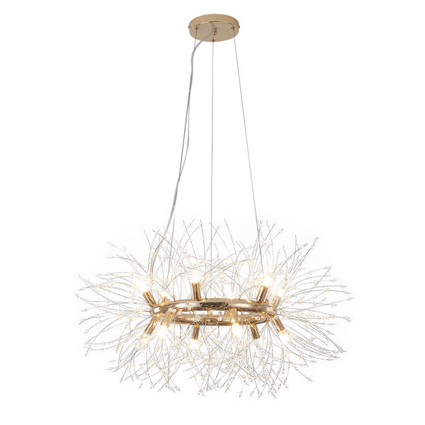 Mid - century Modern Round Firework Dandelion Chandelier - Yiilighting