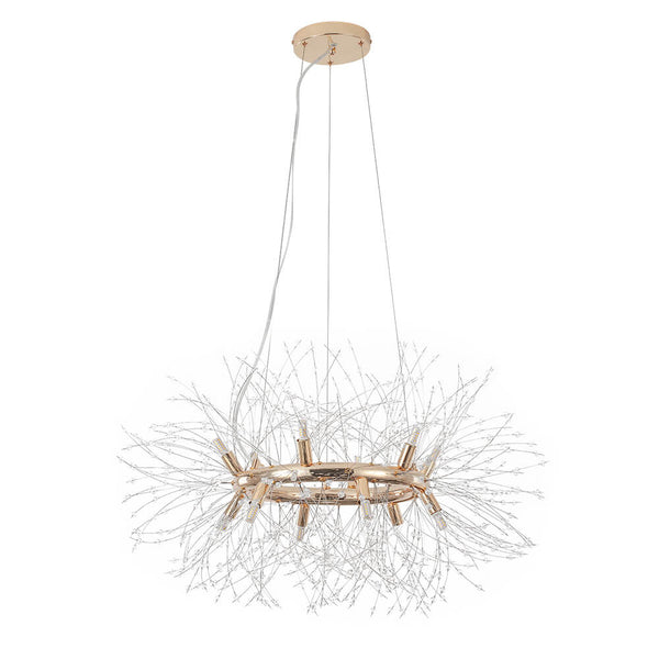 Mid - century Modern Round Firework Dandelion Chandelier - Yiilighting