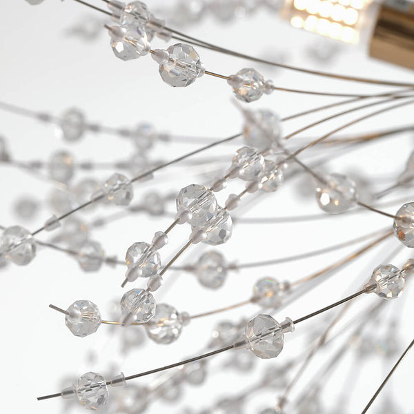 Mid - century Modern Round Firework Dandelion Chandelier - Yiilighting