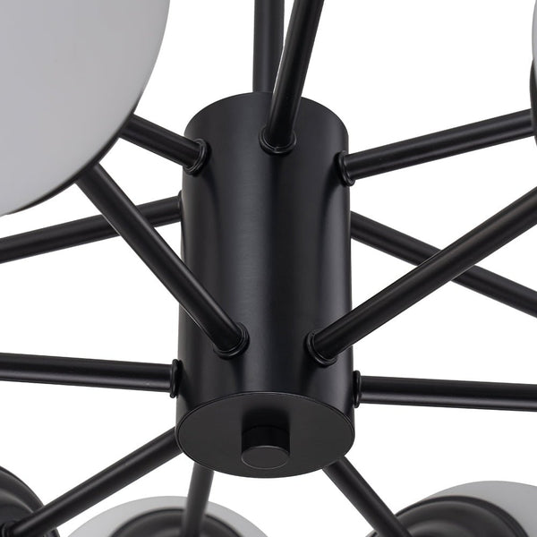 Mid - Century Modern Sputnik Opal Globe Chandelier - Yiilighting