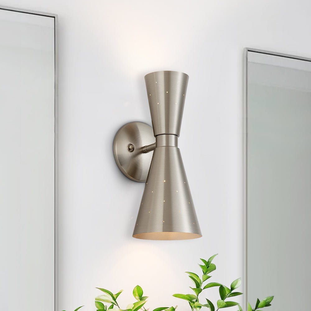 Mid-Century Modern Starry Hourglass 2-Light Mcm Wall Sconces for ...