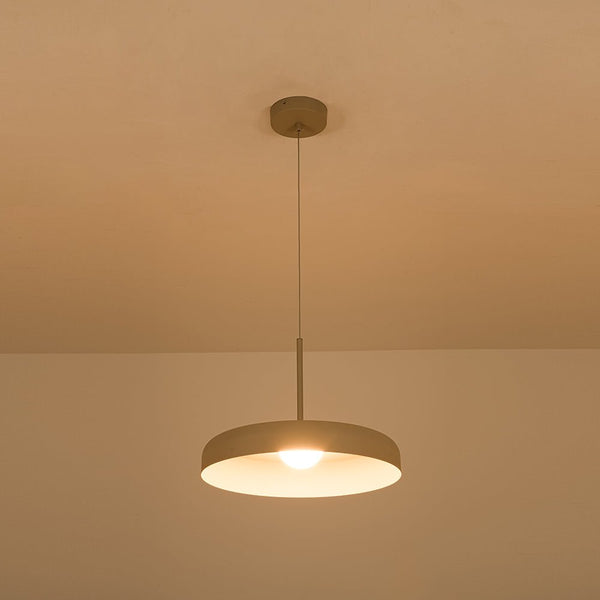 Minimalist 1 - Light Downward Shallow Pan - Shaped LED Pendant - Yiilighting