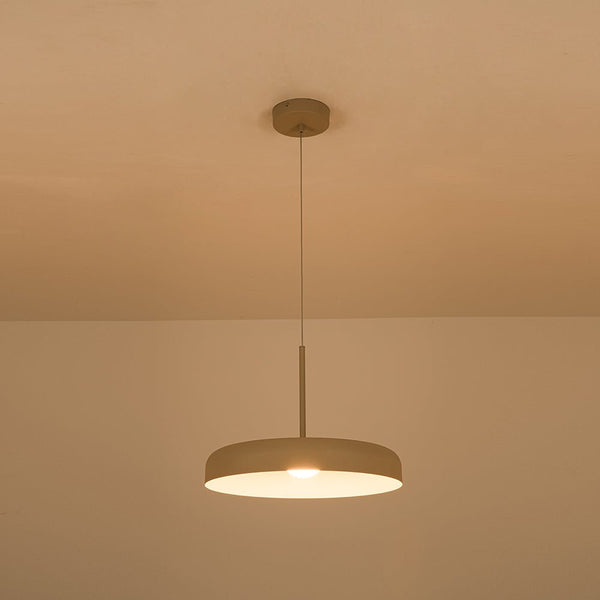 Minimalist 1 - Light Downward Shallow Pan - Shaped LED Pendant - Yiilighting