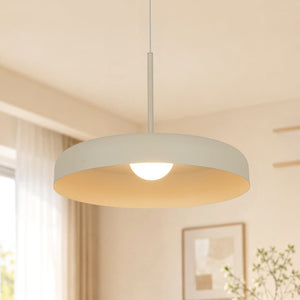Minimalist 1 - Light Downward Shallow Pan - Shaped LED Pendant - Yiilighting