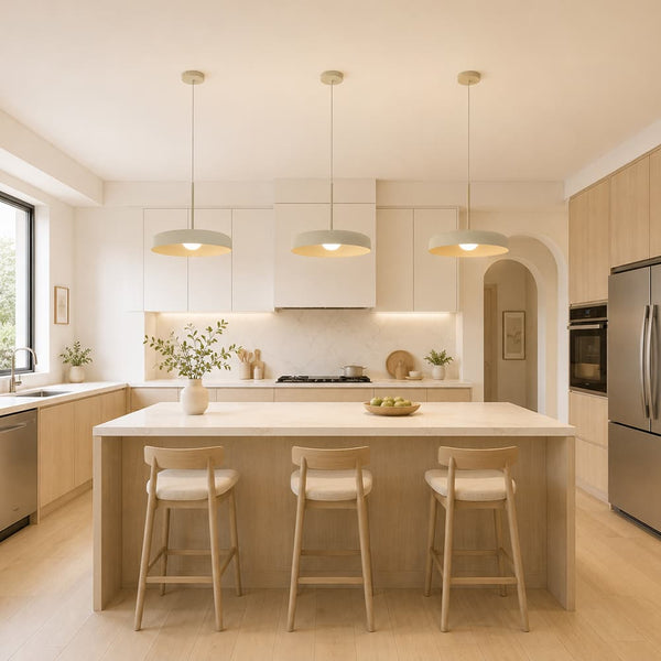 Minimalist 1 - Light Downward Shallow Pan - Shaped LED Pendant - Yiilighting