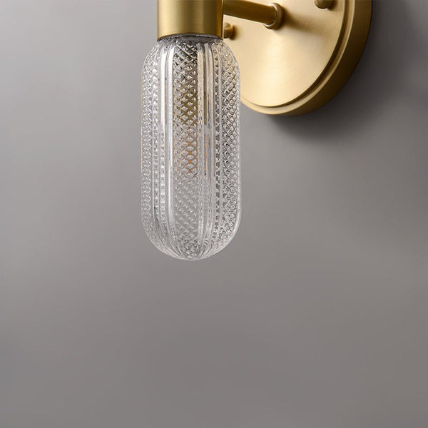 Minimalist 2 - Light Armed Glass Gold Wall Sconce - Yiilighting