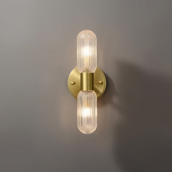 Minimalist 2 - Light Armed Glass Gold Wall Sconce - Yiilighting