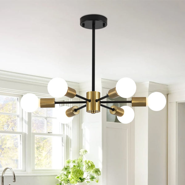 Minimalist 6 - Light Sputnik Chandelier - Yiilighting