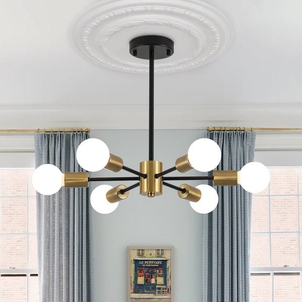 Minimalist 6 - Light Sputnik Chandelier - Yiilighting