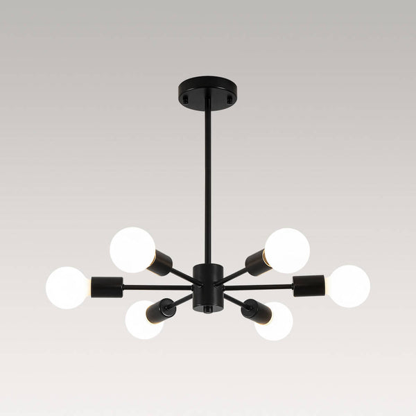 Minimalist 6 - Light Sputnik Chandelier - Yiilighting