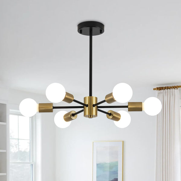 Minimalist 6 - Light Sputnik Chandelier - Yiilighting