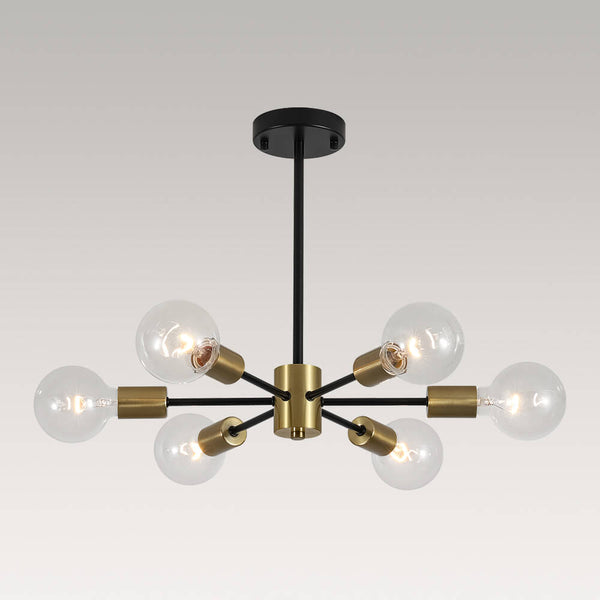 Minimalist 6 - Light Sputnik Chandelier - Yiilighting