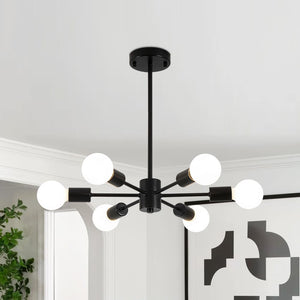 Minimalist 6 - Light Sputnik Chandelier - Yiilighting