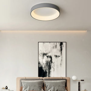 Minimalist LED Flush Mount Hollowed Large Metal Ceiling Light - Yiilighting