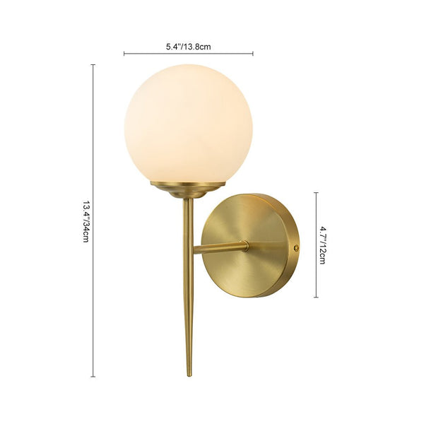 Minimalist Modern 1 - Light Glass Globe Wall Lights - Yiilighting