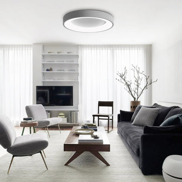 Minimalist Round LED Flush Mount Ceiling Light - Yiilighting