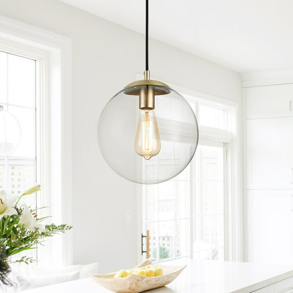 Modern 1 - Light Glass Pendant Lighting Single Light - Yiilighting